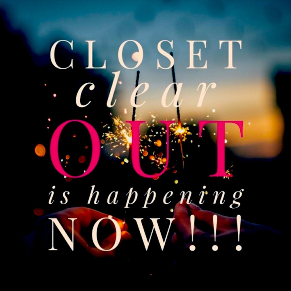 All offers accepted!!! Everything is on sale!!! Closet Closing Clearance!!